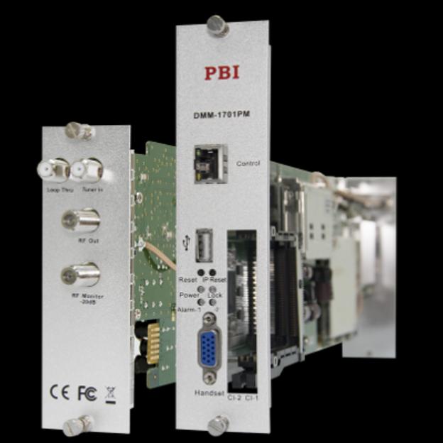 Модуль профессионального DVB-T2 приёмника и двойного аналогового модулятора PBI DMM-1701PM-04T2 фото 1