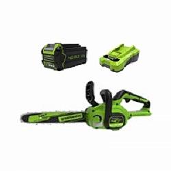 Greenworks G40CS30IIK4 Цепная пила аккумуляторная, 40V, 30 см, с 1* АКБ 4А*ч и ЗУ [2007807UB] фото 1