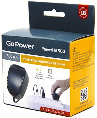 Блок питания GoPower Powerhit 500 универсальн. (1/20/40) Блок питания GoPower Powerhit 500 (00-00015342) фото 3