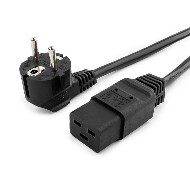 Кабель питания EU-Schuko/IEC320-C19, 220B, 16А, 1.8м фото 1