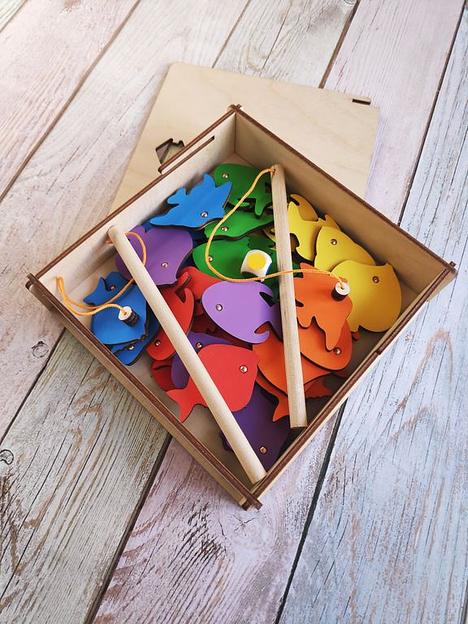 Рыбалка магнитная «Веселые рыбки» опт фото 1