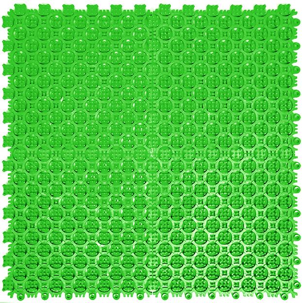 Sold Антикаблук грязезащитное покрытие, Цвет Зеленый RAL 6029, Толщина модуля 9 мм. фото 1