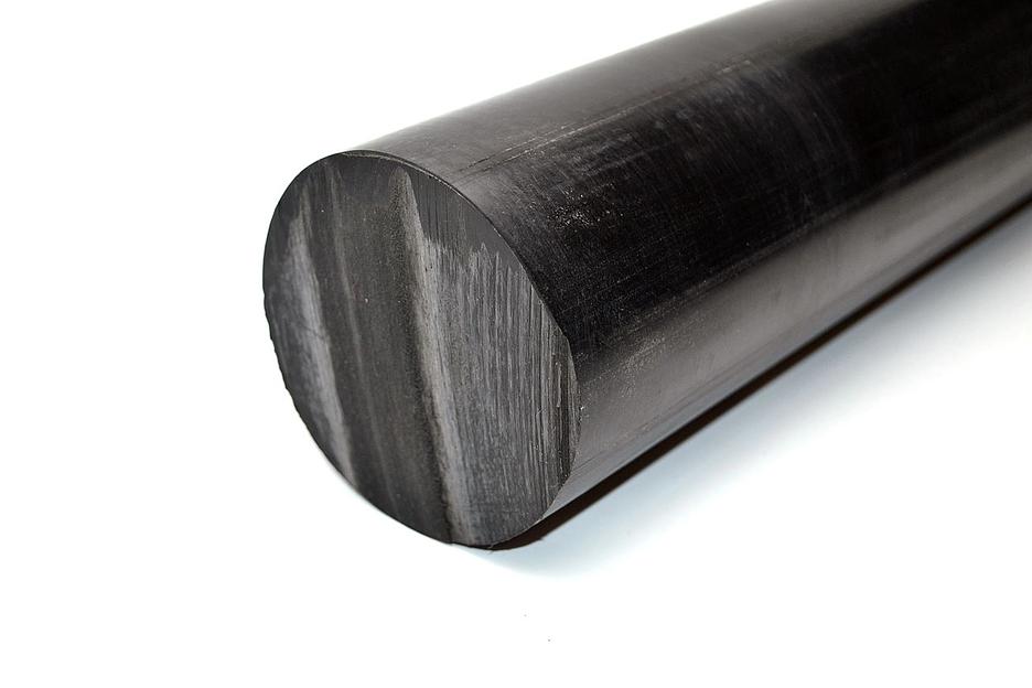 Полиацеталь черный стержень ПОМ-С Ф 90 мм (L=1000 мм, ~9,8 кг) фото 2