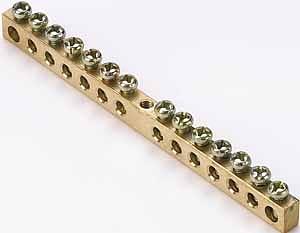 Шина нулевая 6х9 (14групп/центр) ШН-101 фото 3