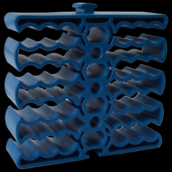 Кабельная гребенка на 24 кабеля, синяя (LAN-CCLP24-BL) фото 1