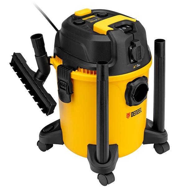 Пылесос строительный RVC20, 1400 Вт, бак 20 л, шланг 3 м, розетка с автосинхр. фото 2