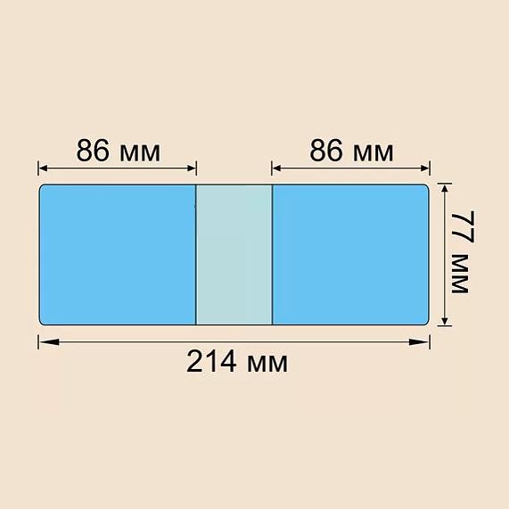 Обложка для удостоверения прозрачная средняя Арт. 01.03.06, опт фото 1