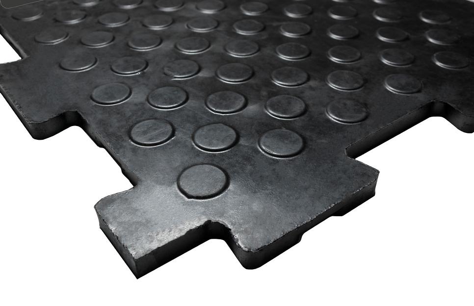 Резиновая плитка «Унидор», 20 мм, 500х500 мм, чёрная опт фото 3