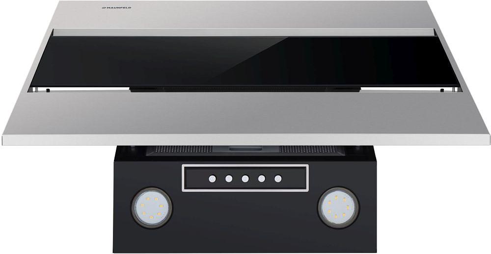 Вытяжка каминная Maunfeld Bridge 60 нержавеющая сталь/черный управление: кнопочное (1 мотор) фото 7