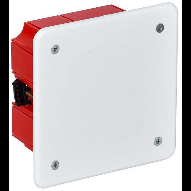 Iek UKG11-092-092-045-P Коробка КМ41022 распаячная 92х92 x 45мм для полых стен (с саморезами, пластиковые лапки, с крышкой ) фото 1