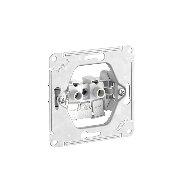 GLOSSA РОЗЕТКА без заземления, 16А, быстрозажимные клеммы, БЕЖЕВЫЙ фото 2