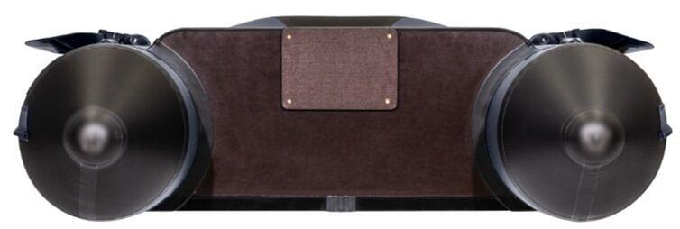 Лодка Аква 2800 слань книжка, киль, 2800*1320*360 мм., цвет: графит-черный фото 7