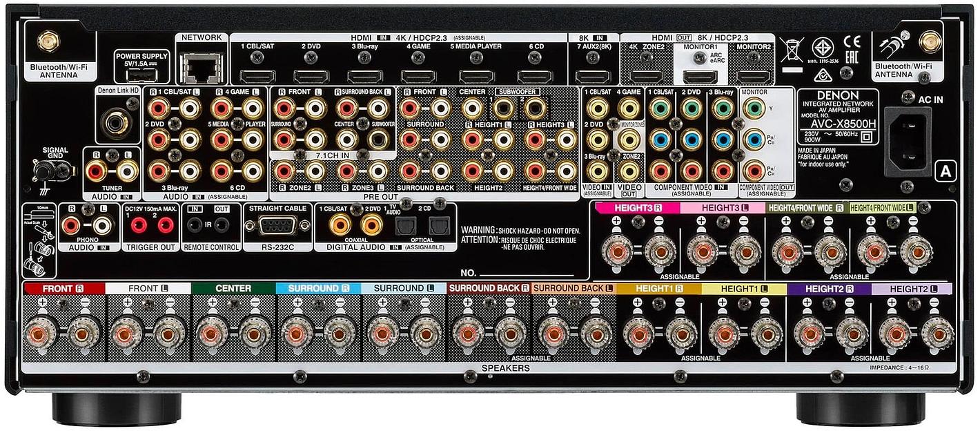 Ресивер AV Denon AVC-X8500HA 13.2 черный фото 3