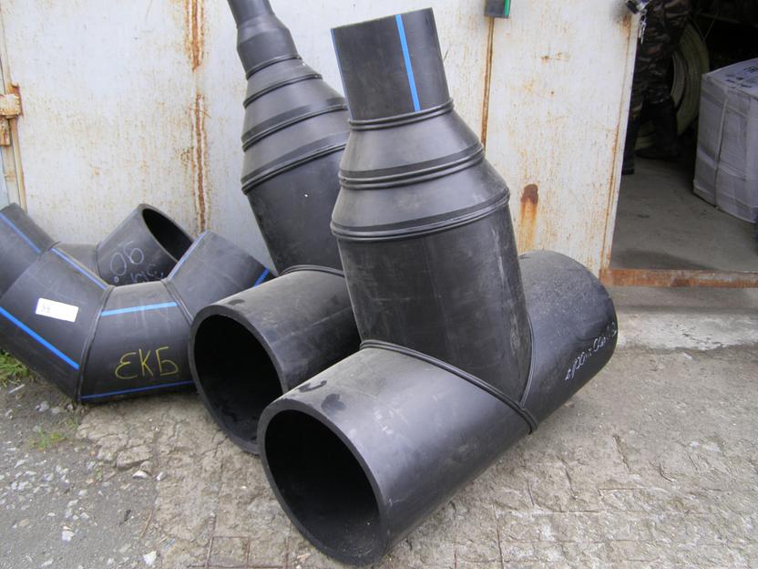 Тройник сварной 630x315 мм ПЭ100 SDR11 фото 1