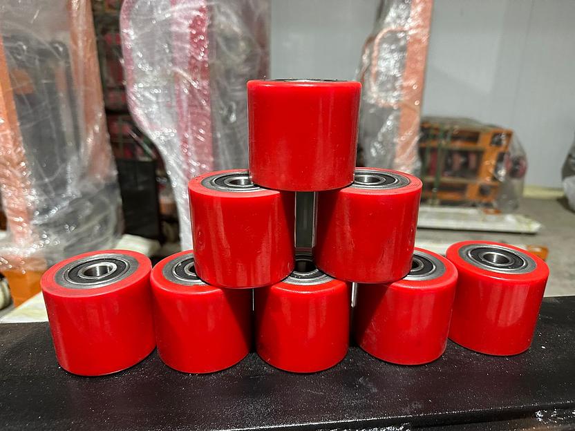 Ролик подвилочный в сборе для рохли, штабелеров 80х70 мм фото 2