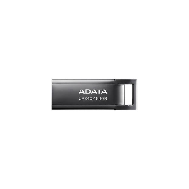 Флешка USB A-Data UR340 64ГБ, USB3.2, черный [aroy-ur340-64gbk] фото 1