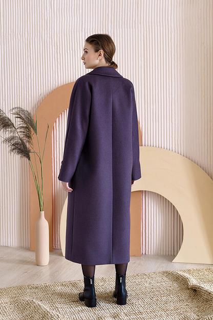 Женское демисезонное пальто Mmoda фиолетовый, арт.24–62 фото 4