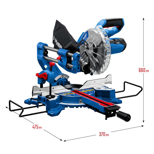Пила торцовочная с протяжкой Зубр серия «Профессионал» ППТ-216-П ОПТ фото 2