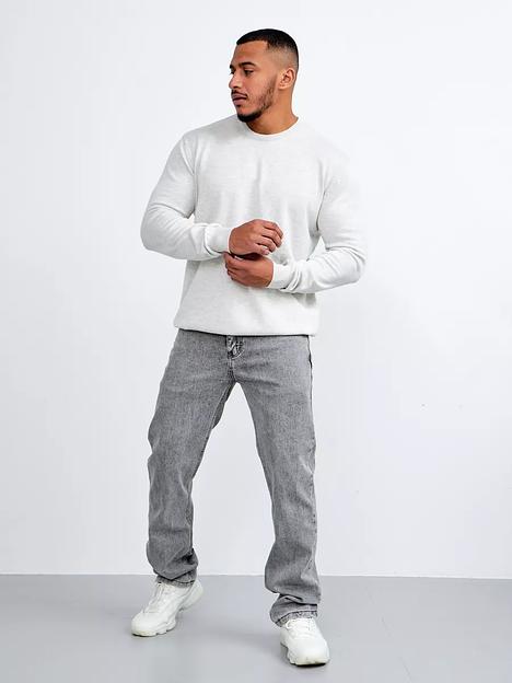 Джемпер мужской классический с длинным рукавом белый фото 5