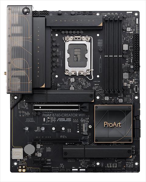 Материнская плата ASUS PROART B760-CREATOR WIFI, LGA1700, B760, 4*DDR5, HDMI+DP, 4xSATA3 + RAID, 3xM2, Audio, Gb LAN, USB 3.2, USB 2.0, ATX; 90MB1FY0-M0EAY0 (PROART B760-CREATOR WIFI) фото 1