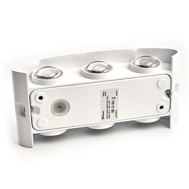 Светильник светодиодный уличный ДБУ-6х1w вверх/вниз 4000K IP54 белый фото 4