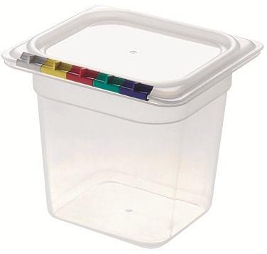 Гастроемкость 1/6 h=150 мм. 2,2 л. п/п прозрачная /1/8/ фото 1