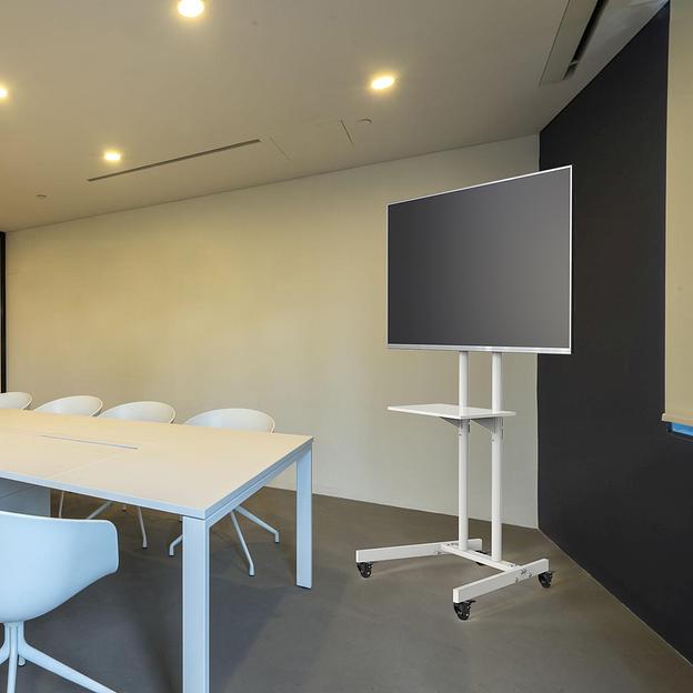 Стойка для телевизора Cactus CS-ST04, 37-70", напольный, мобильный, белый [cs-st04wt] фото 10