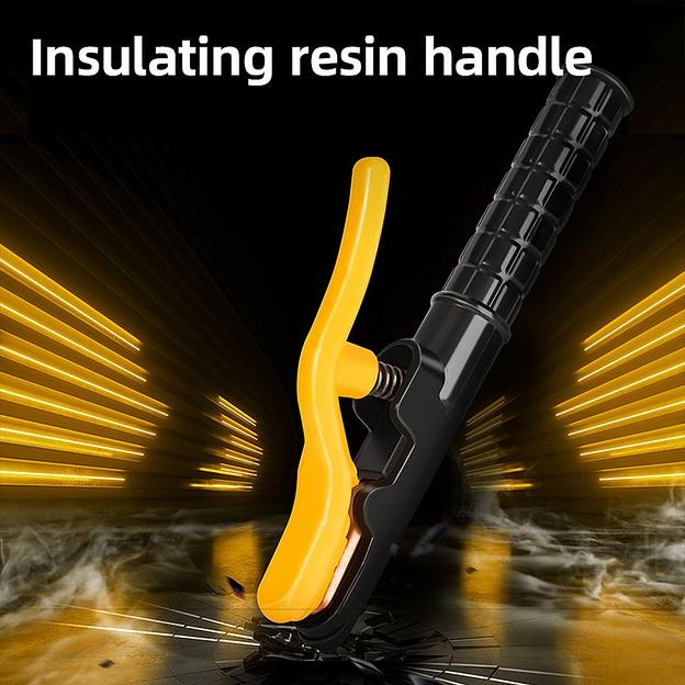 Электрододержатель Deli DL23500A 500гр, макс. сила тока 500A, длина 295мм, диаметр электрода 6,3-10мм, площадь поперечного сечения кабеля 70-95 кв.мм фото 4