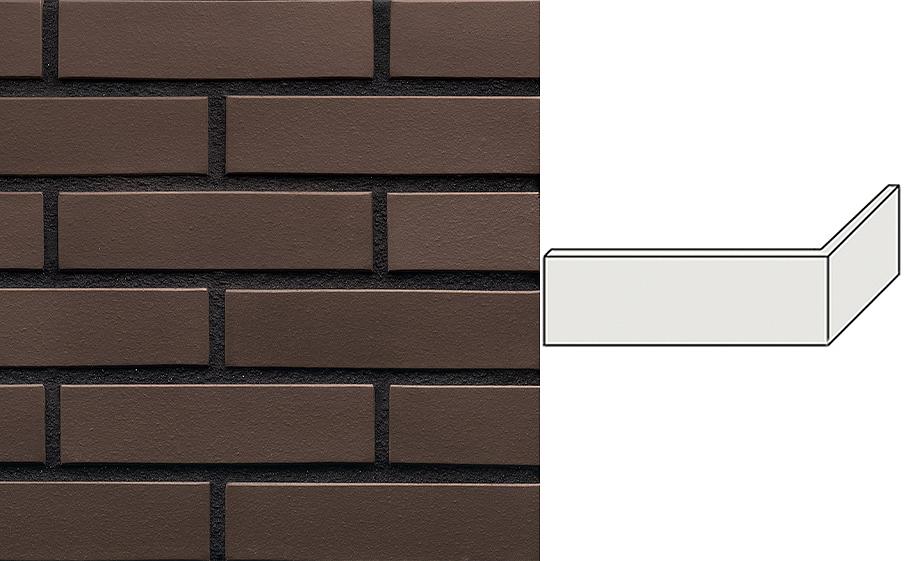 Клинкерная плитка угловая King Klinker Dream House 03 Natural brown RF10, 250*65*120*10 мм фото 1