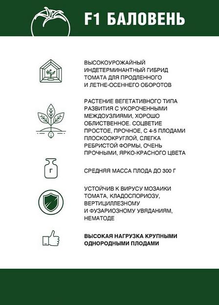 Семена томатов F1 «Баловень» опт фото 2