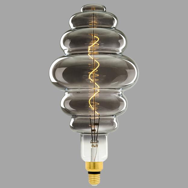 Лампа светодиодная SOHO LED-SF40-5W/SOHO/E27/CW CHROME/SMOKE GLS77CR Хромированная/дымчатая колба Спиральный филамент фото 2