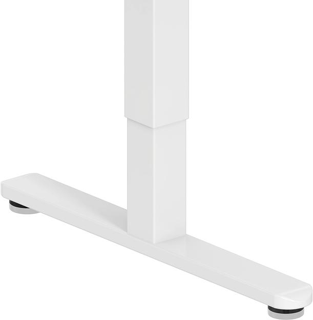 Стол для компьютера Cactus угловой подъёмный столешница МДФ белый дуб каркас белый 140x72x60см (CS-EDXL-WWD) фото 4