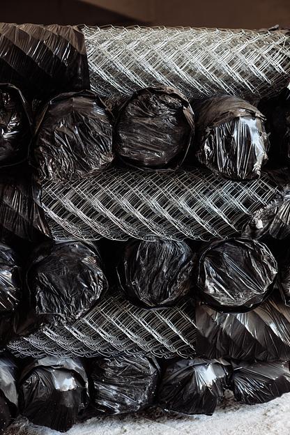 Сетка рабица оцинкованная ячейка 55х55 Ø 1,5 ТУ 1,5х10м фото 1