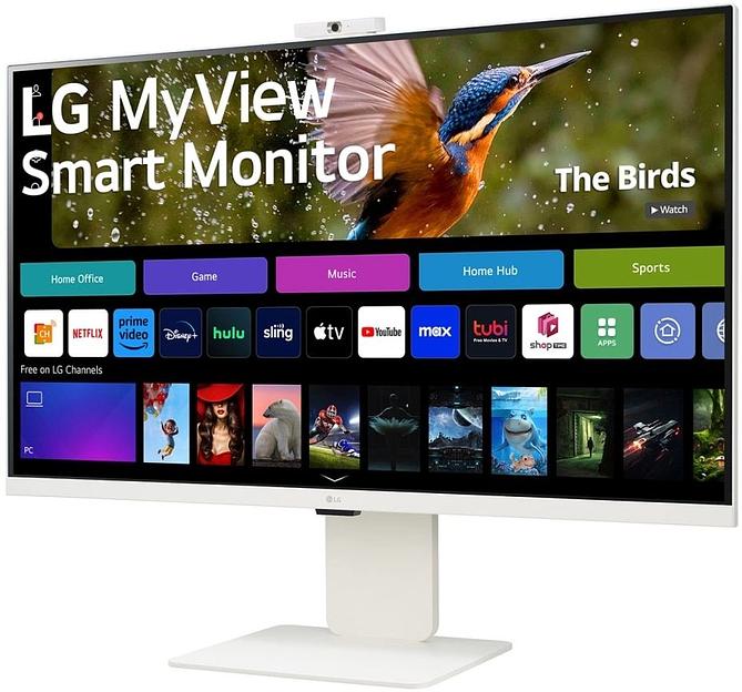 МОНИТОР 32" LG 32SR85U-W WHITE (IPS, 3840x2160, 5 ms, 178°/178°, 400 cd/m, 3000:1, +2хHDMI, +3xUSB Type-C, +MM, +WebCAM) фото 5