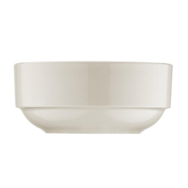 Салатник d=140 мм. 500 мл. h=55 мм. штабелир. (тарелка подст.68287) Белый, форма Банкет /1/12/ фото 1