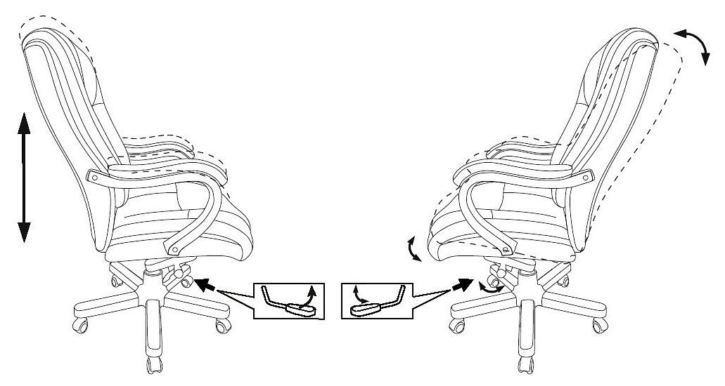 Кресло руководителя Бюрократ T-9926WALNUT черный кожа крестовина металл/дерево фото 7