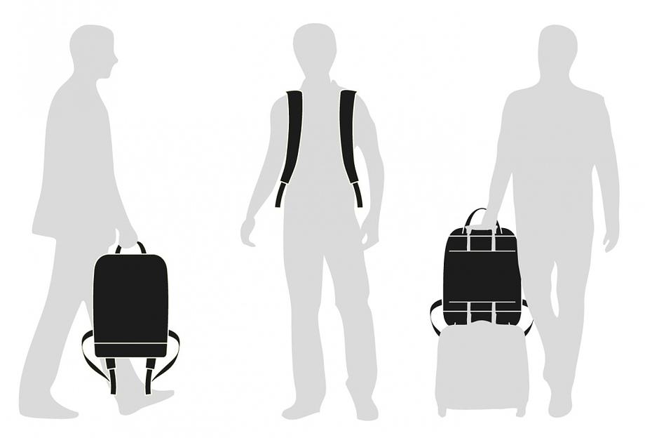 Рюкзак Moleskine METRO (ET82MTBKB20) 31x47x13см полиамид синий сапфир фото 8