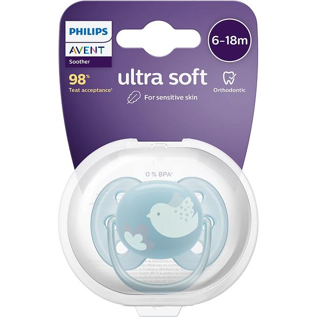 Пустышка ultra soft, птичка, 6-18 мес., 1 шт. Philips AVENT SCF092/04 фото 6