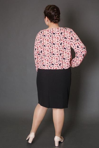 Платье имитирующее юбку с блузой П-0115 фото 2