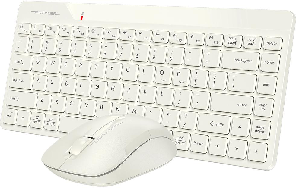 Клавиатура + мышь A4Tech Fstyler FG2200 Air2 клав:бежевый мышь:бежевый USB беспроводная slim (FG2200 AIR2 BEIGE) фото 4