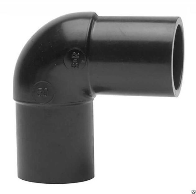 Отвод 560 90 гр ПЭ100 SDR17 литой полиэтиленовый фото 1