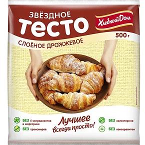 Замороженное тесто Хлебный дом «Звёздное» слоёное дрожжевое, 500 г ОПТ фото 1