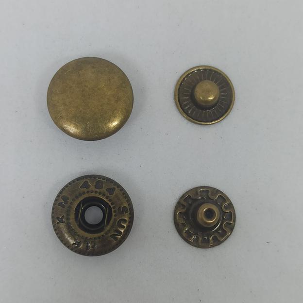 Кнопка Альфа (14 мм) Бронза (уп.20шт) фото 1