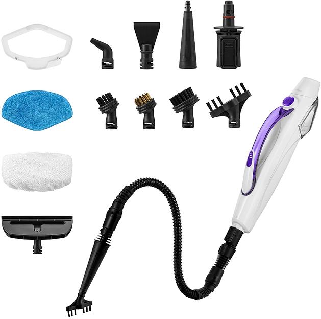 Швабра паровая Kitfort КТ-1085 1500Вт белый/фиолетовый фото 10