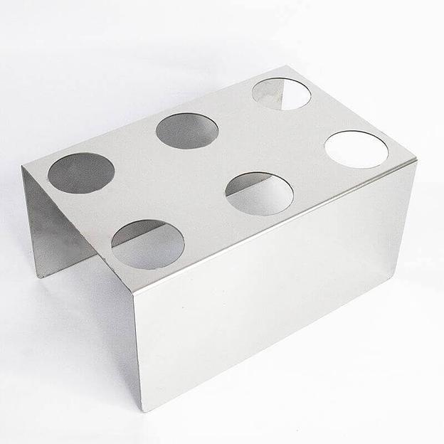 Подставка для рожков 6 ячеек 210х80 высота 105 Нержавеющая сталь фото 2