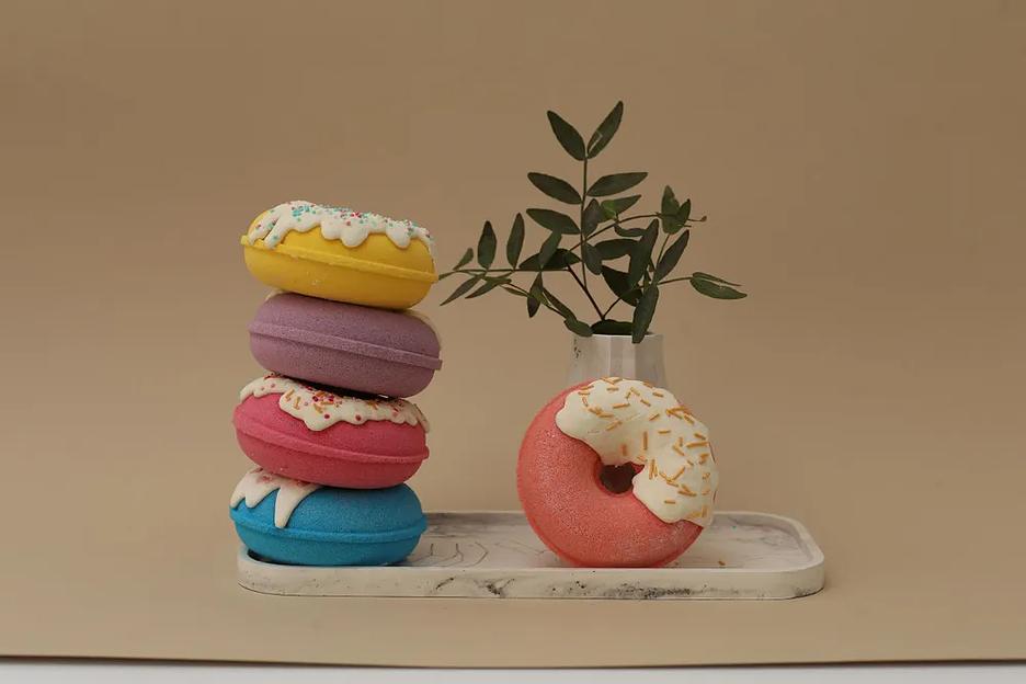 Бомбочка для ванны Eden touch «Пончик с пралине» 200 г фото 4