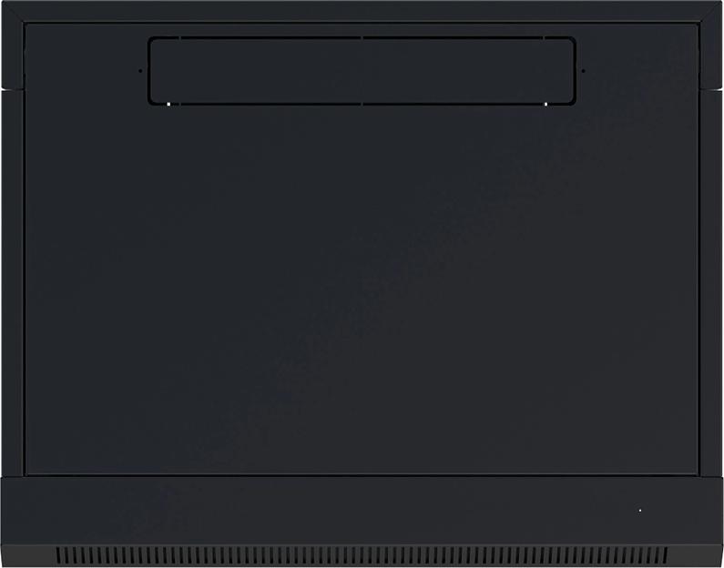 Шкаф коммутационный NTSS (NTSS-W9U6045GS-BL) настенный 9U 570x450мм пер.дв.стекл 60кг черный 20кг фото 3