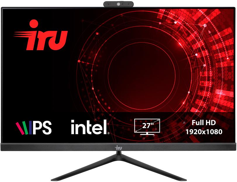 Моноблок IRU Office 27IH5 27" Full HD i5 11400 (2.6) 8Gb SSD240Gb UHDG 730 Free DOS GbitEth WiFi BT 120W Cam черный 1920x1080 фото 1