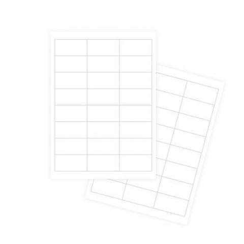 Наклейки А4, 64,6x33,8мм, 24 шт/лист, 100 листов, Forofis фото 1