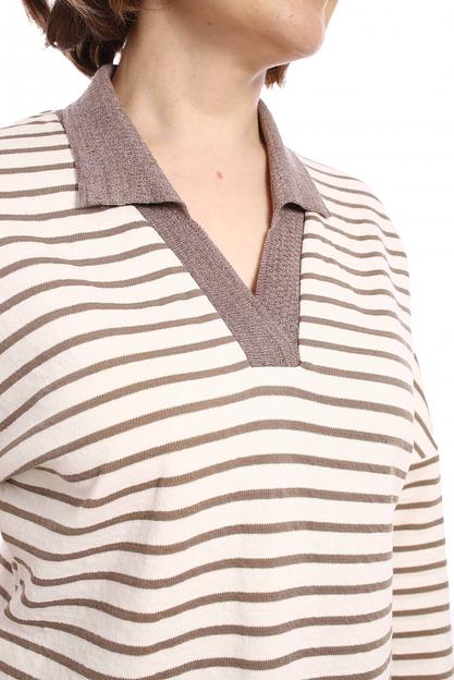 Джемпер женский арт.П4362, полоска ОПТ фото 4